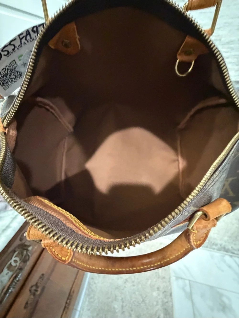 Louis Vuitton Brown Monogram Speedy 25